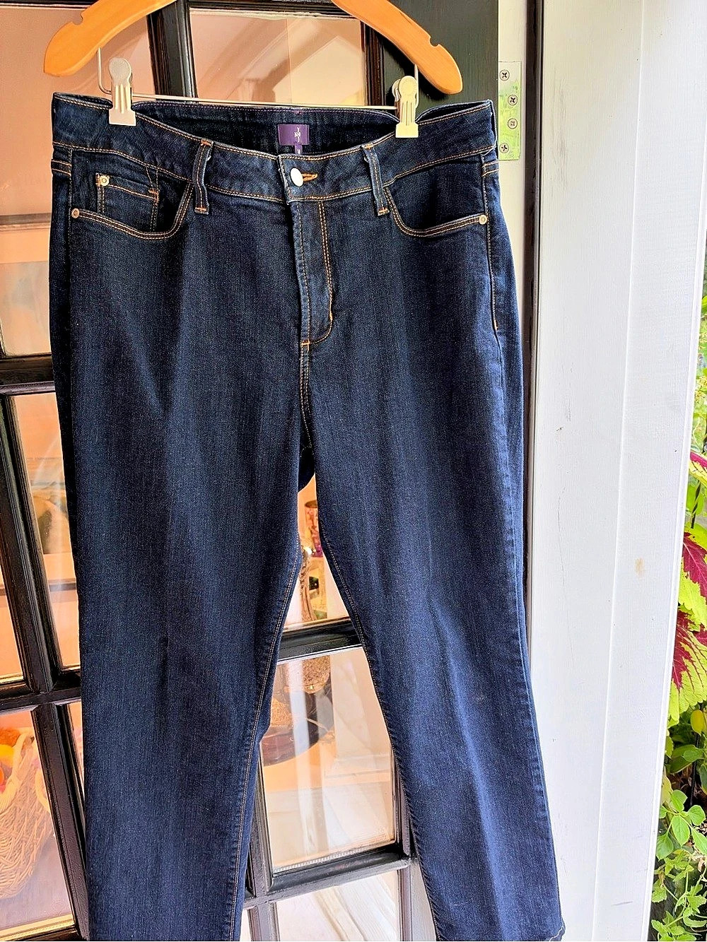 NYDJ Skinny Jeans Blue Waist 14 New Without Tags